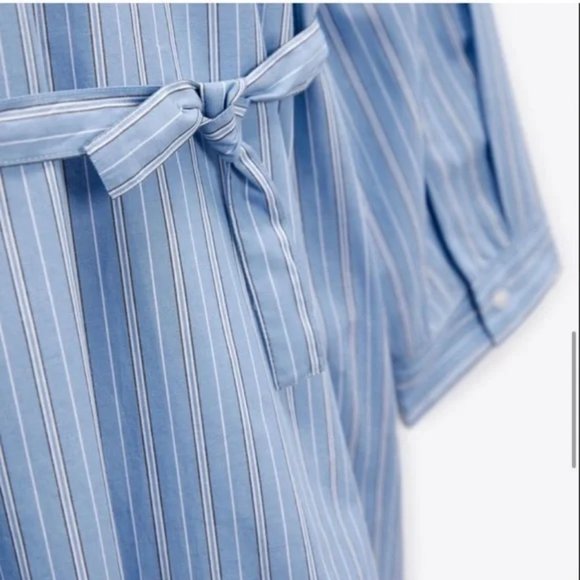 ZARA POPLIN WRAP SHIRT - Picture 9 of 11